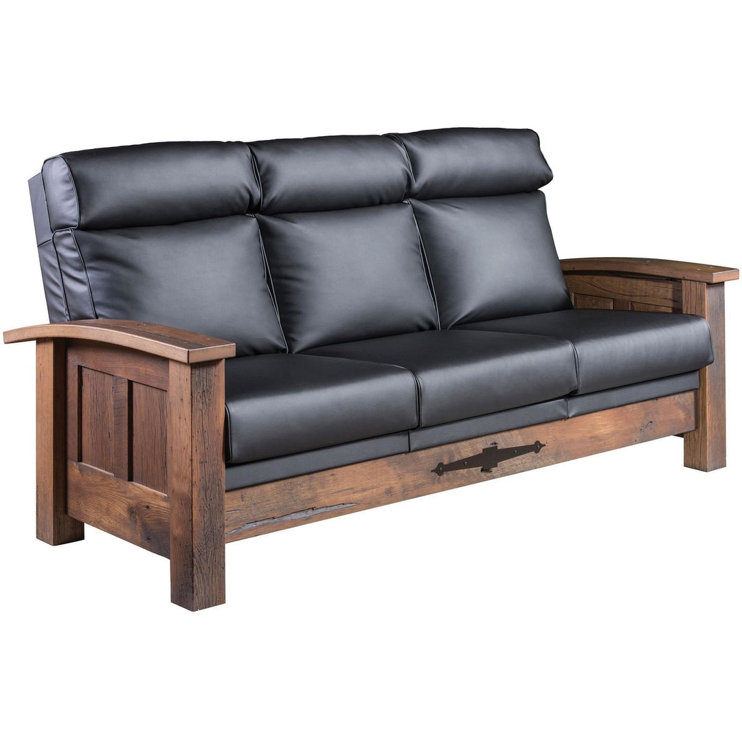 QW Amish Kimbolton Reclaimed Sofa QPWF-1030SOFA-LEATHER