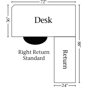 QW Amish Kincaid L-Shape Desk with Optional Hutch