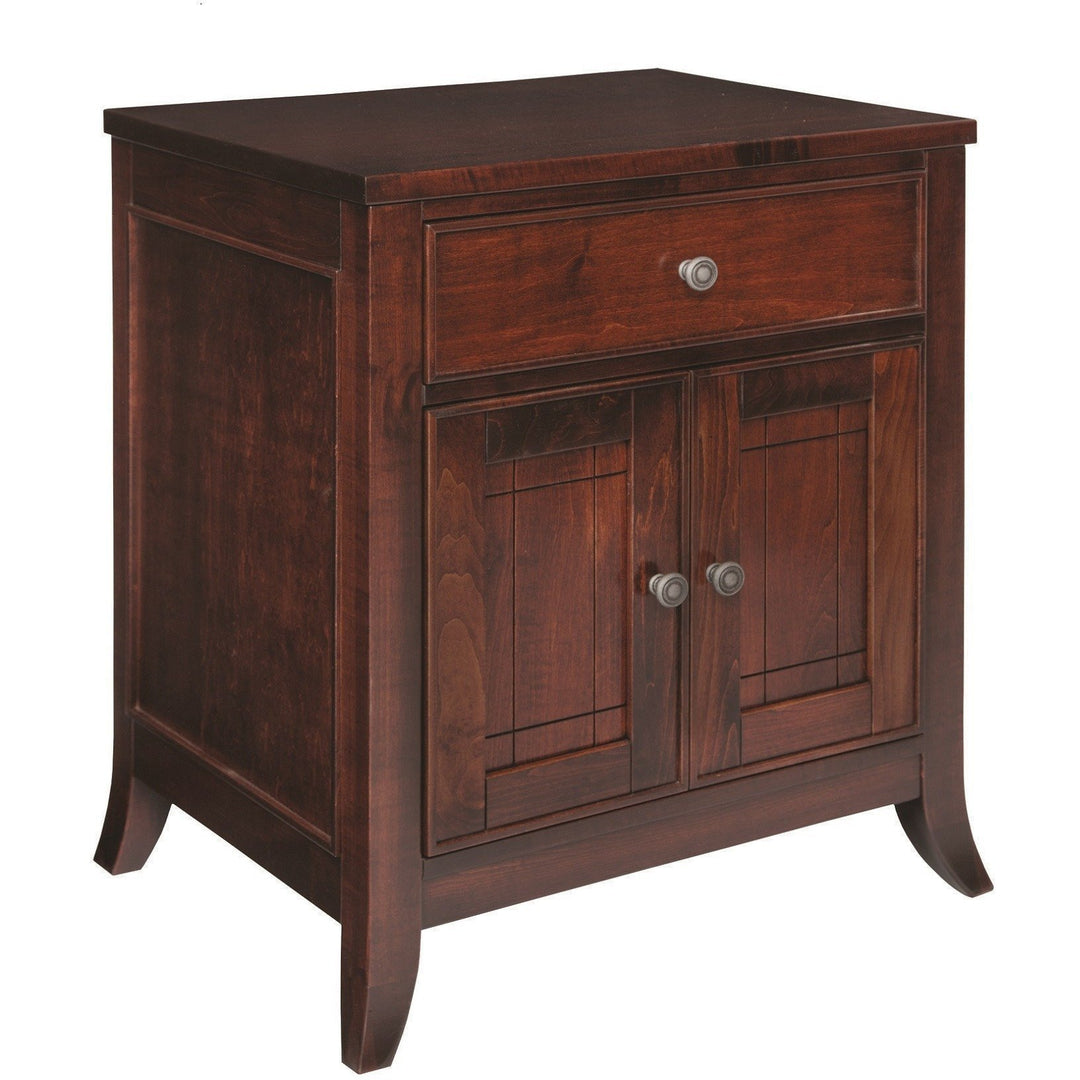 QW Amish Kingston 1-Drawer, 2-Door Nightstand