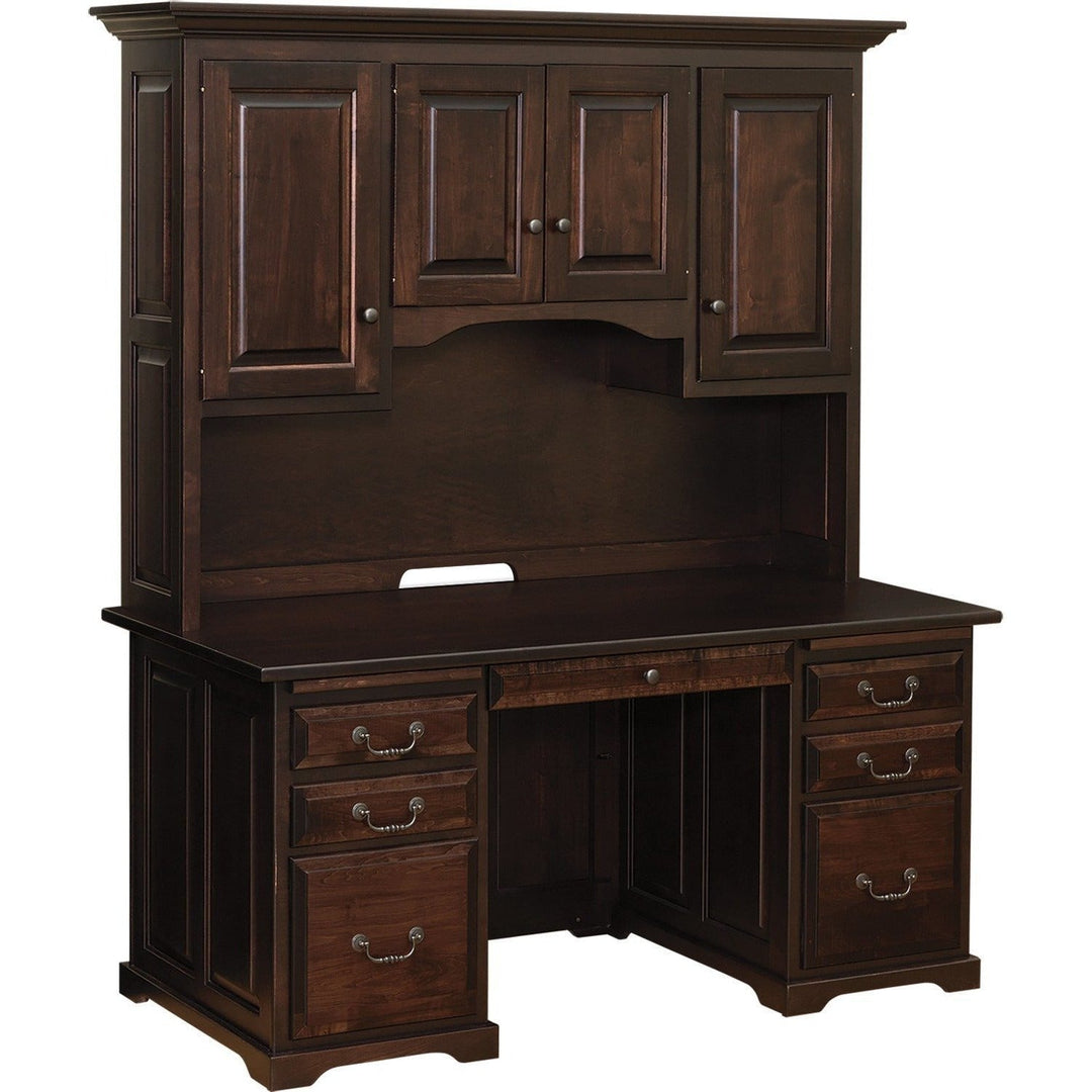 QW Amish Kingston 60" Desk with Optional Hutch MEKH-KT-7060-8060