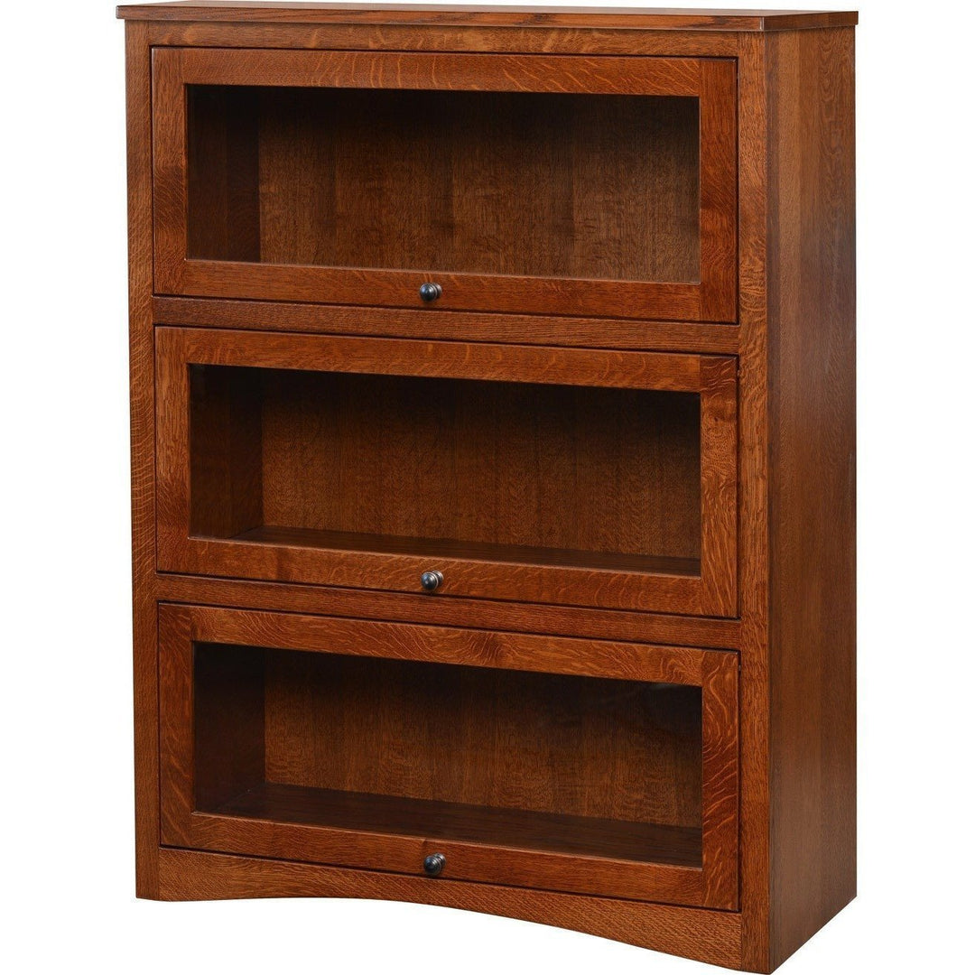 QW Amish Lawyers Bookcase 3 Door