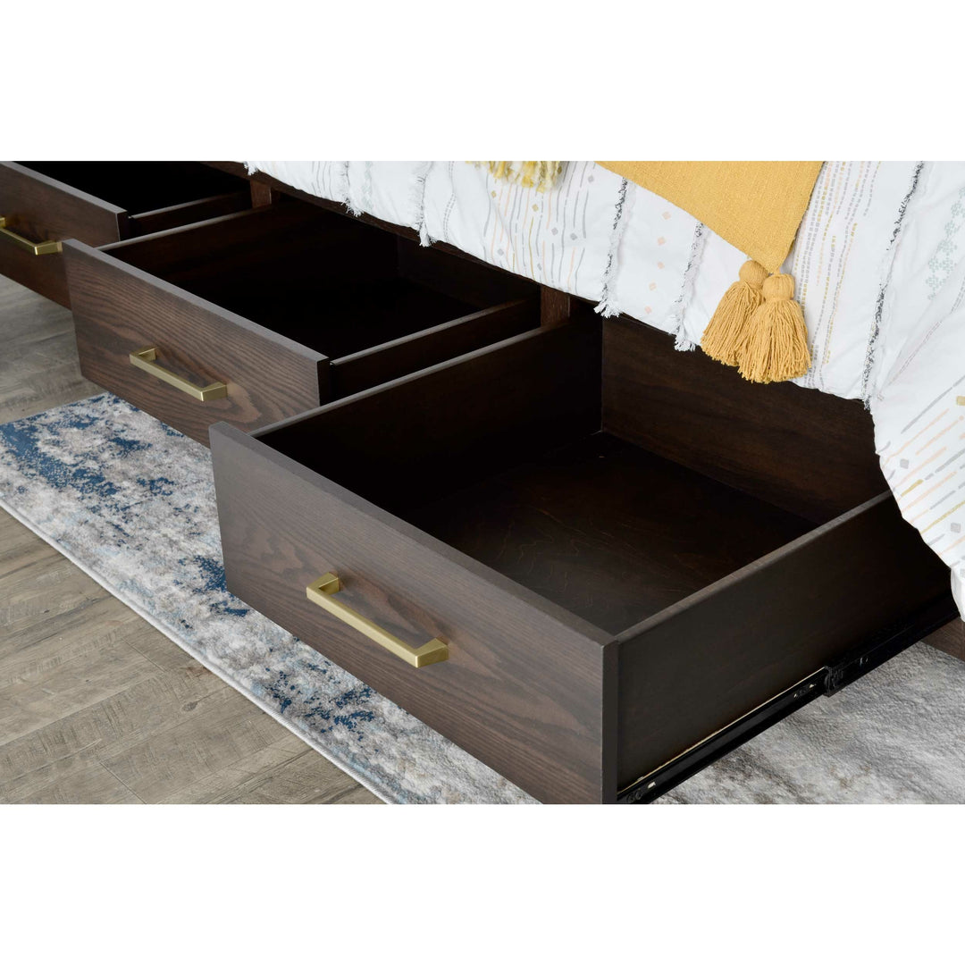 QW Amish Leon 5pc Set w/ Storage Bed