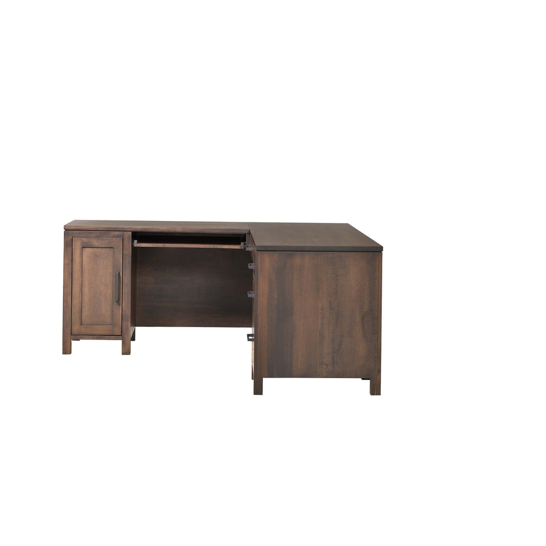 QW Amish Leon L Shape Desk w/ Optional Hutch