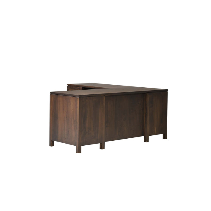 QW Amish Leon L Shape Desk w/ Optional Hutch