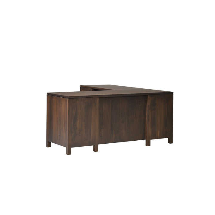 QW Amish Leon L Shape Desk w/ Optional Hutch