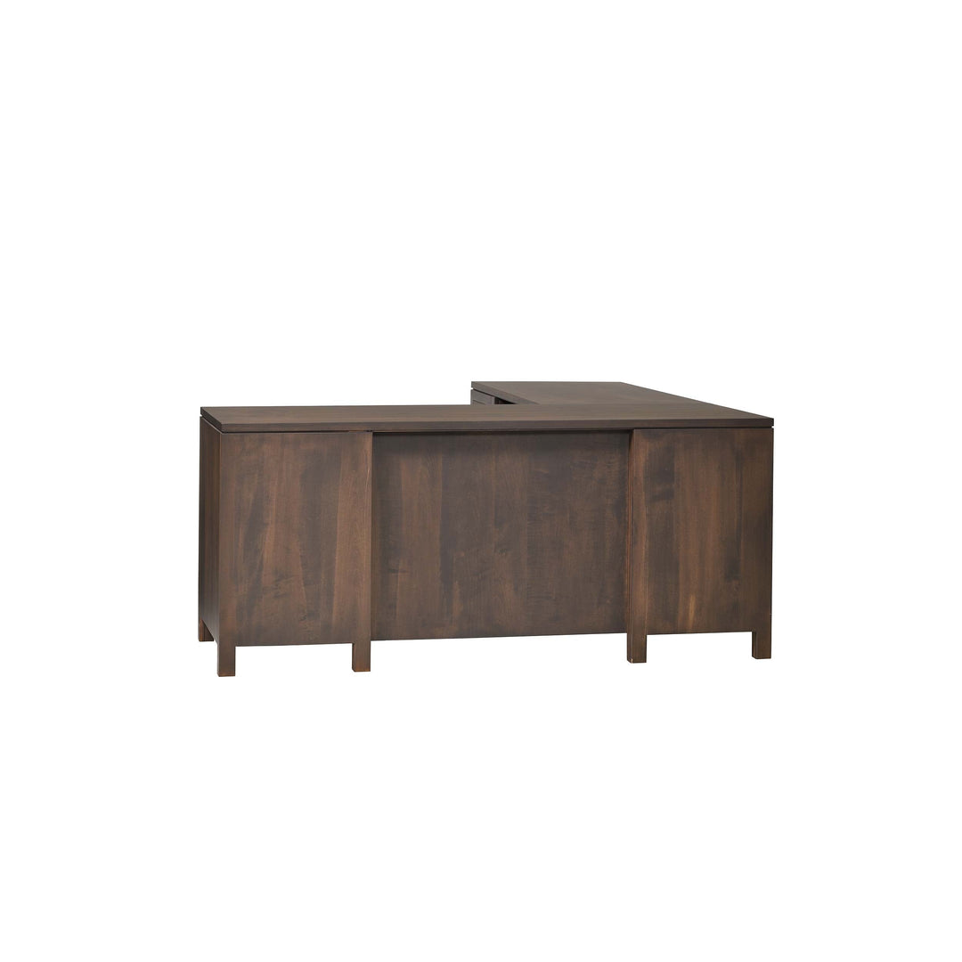 QW Amish Leon L Shape Desk w/ Optional Hutch