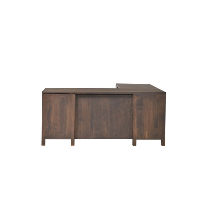 QW Amish Leon L Shape Desk w/ Optional Hutch