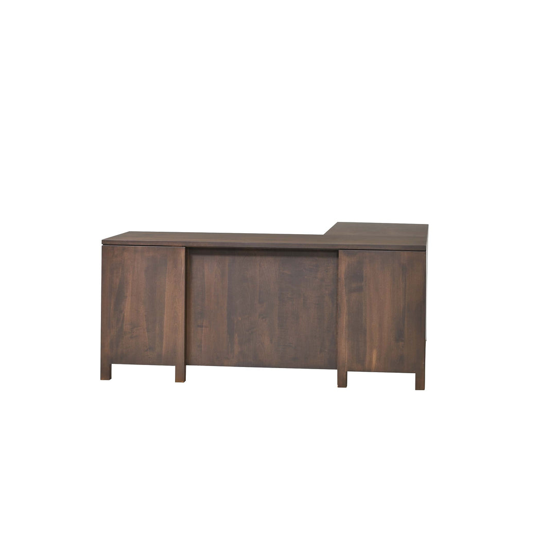 QW Amish Leon L Shape Desk w/ Optional Hutch