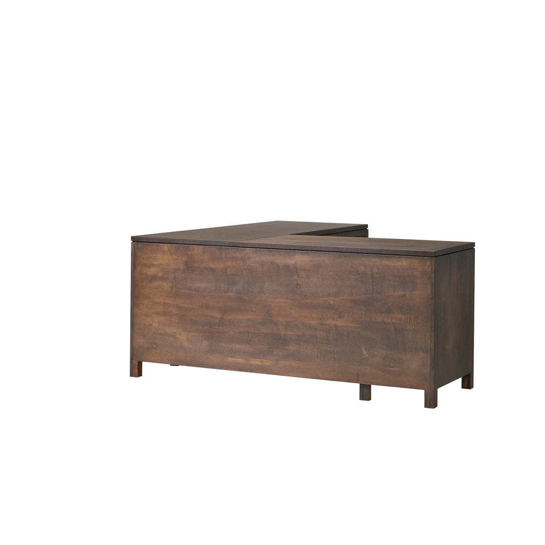 QW Amish Leon L Shape Desk w/ Optional Hutch