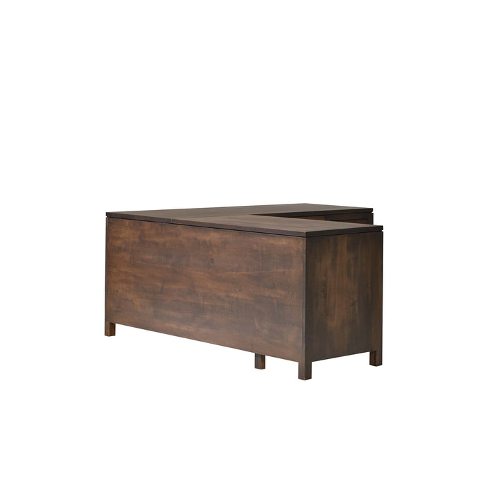 QW Amish Leon L Shape Desk w/ Optional Hutch