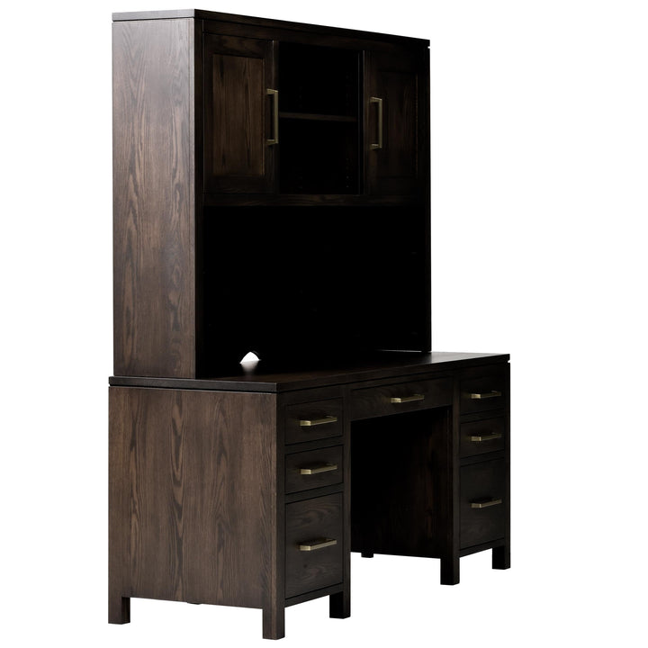 QW Amish Leon Wall Desk w/ Optional Hutch