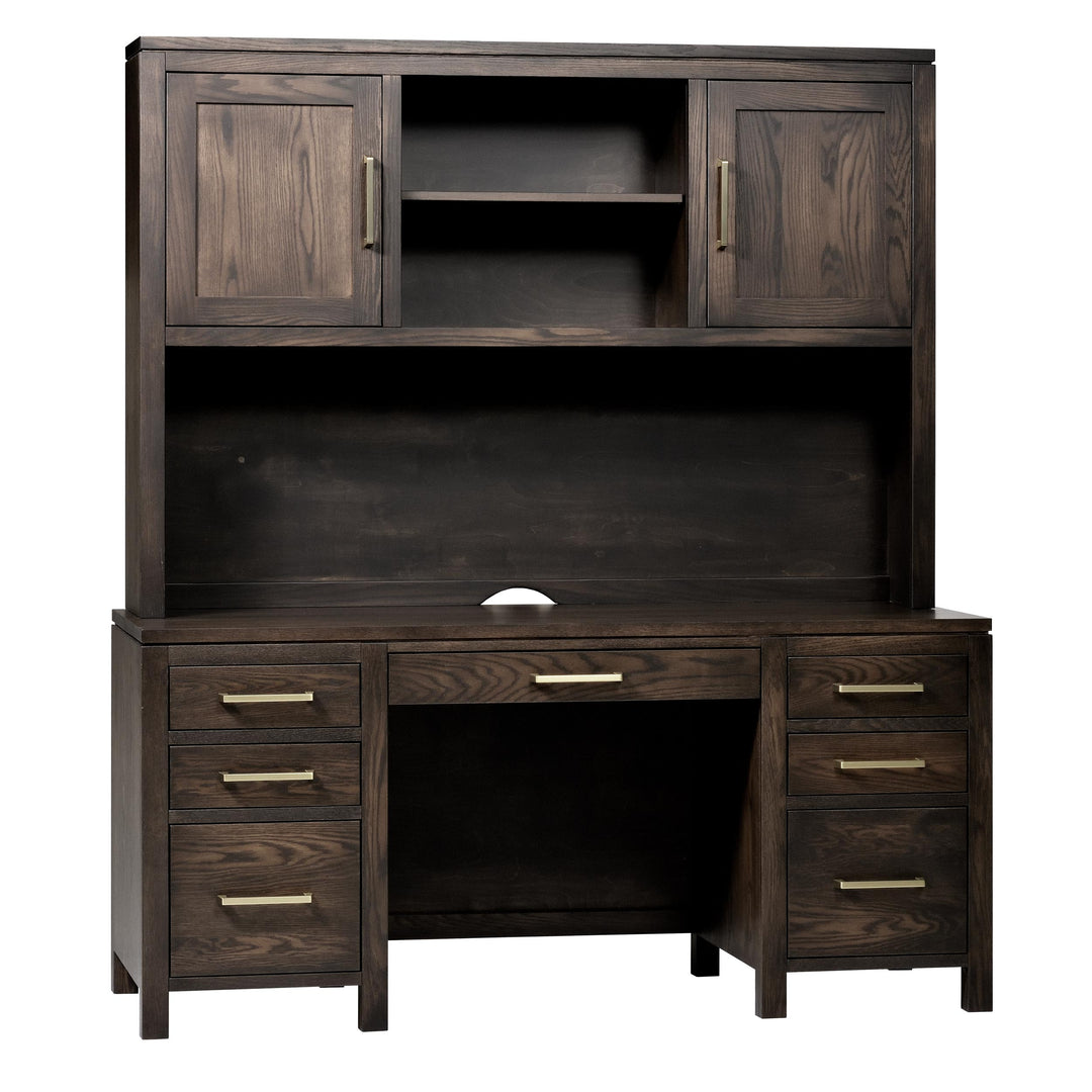 QW Amish Leon Wall Desk w/ Optional Hutch