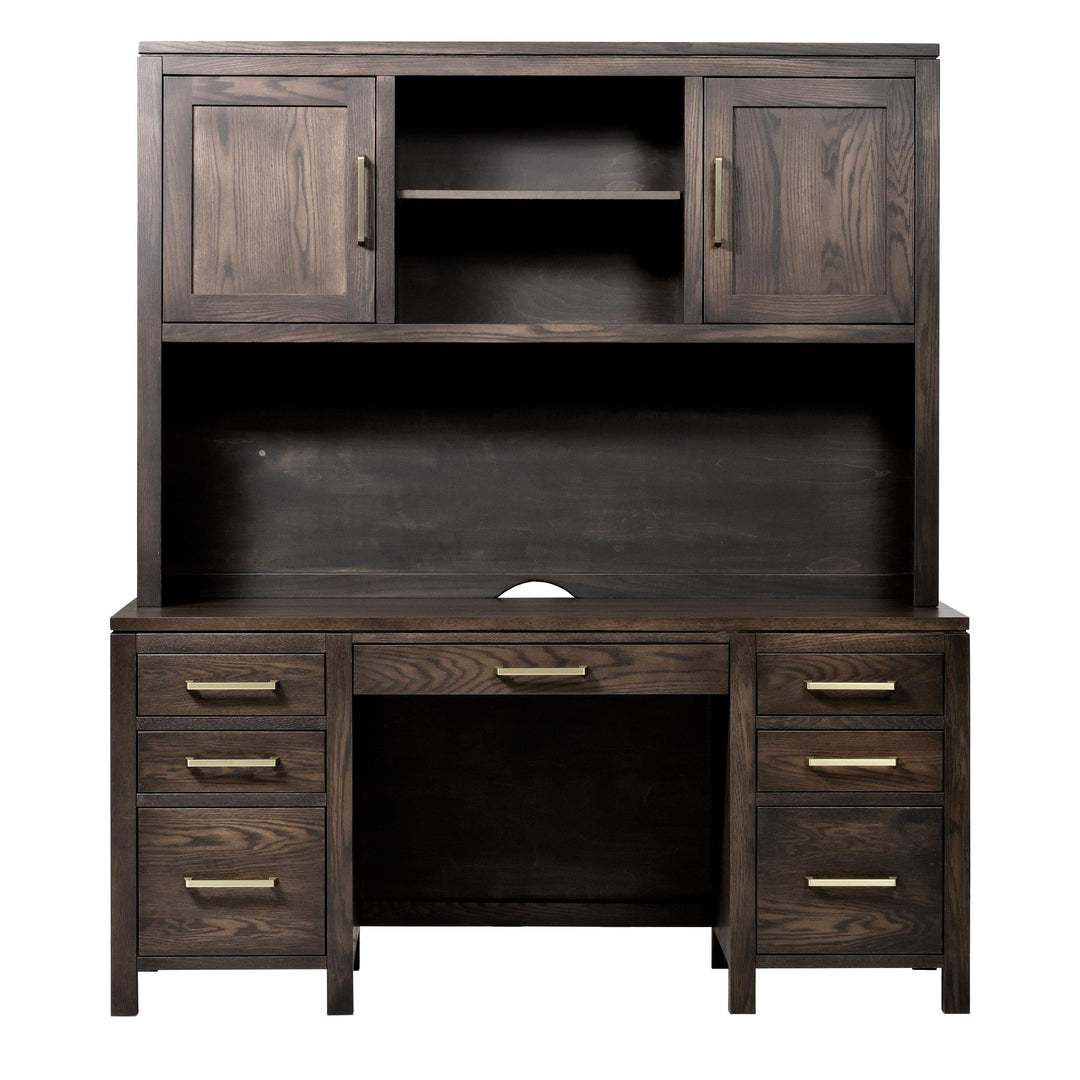 QW Amish Leon Wall Desk w/ Optional Hutch