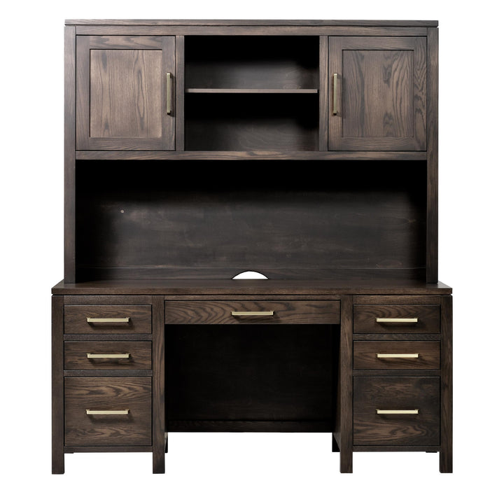 QW Amish Leon Wall Desk w/ Optional Hutch