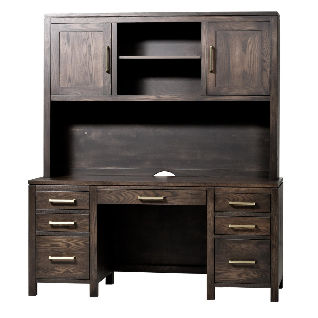 QW Amish Leon Wall Desk w/ Optional Hutch