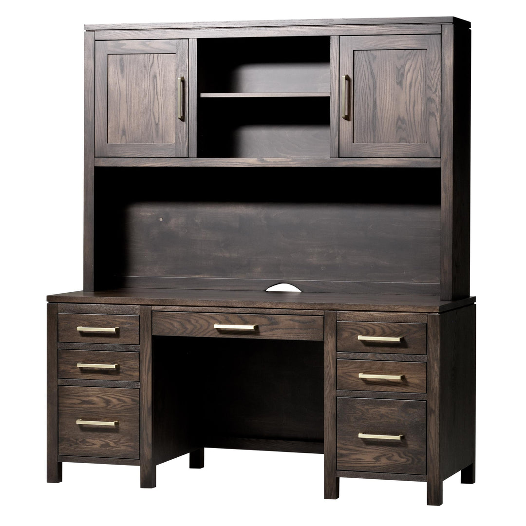 QW Amish Leon Wall Desk w/ Optional Hutch