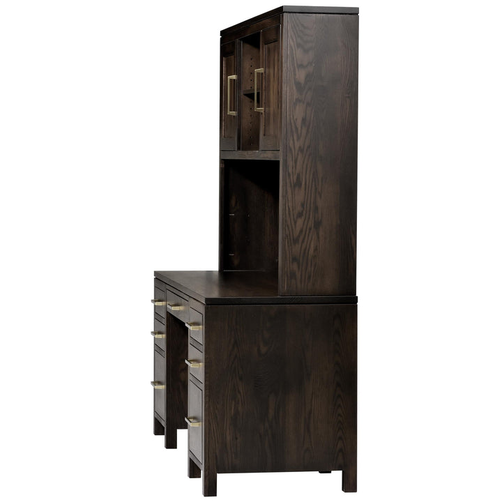 QW Amish Leon Wall Desk w/ Optional Hutch