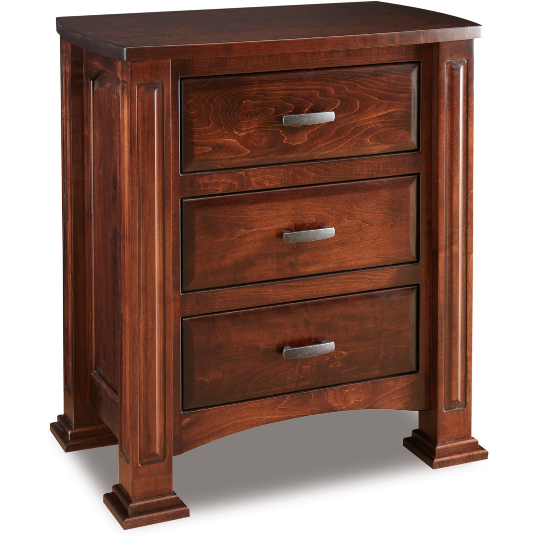 QW Amish Lexington 3 Drawer Nightstand