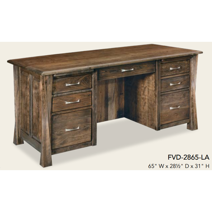 QW Amish Lexington Arc Executive Desk