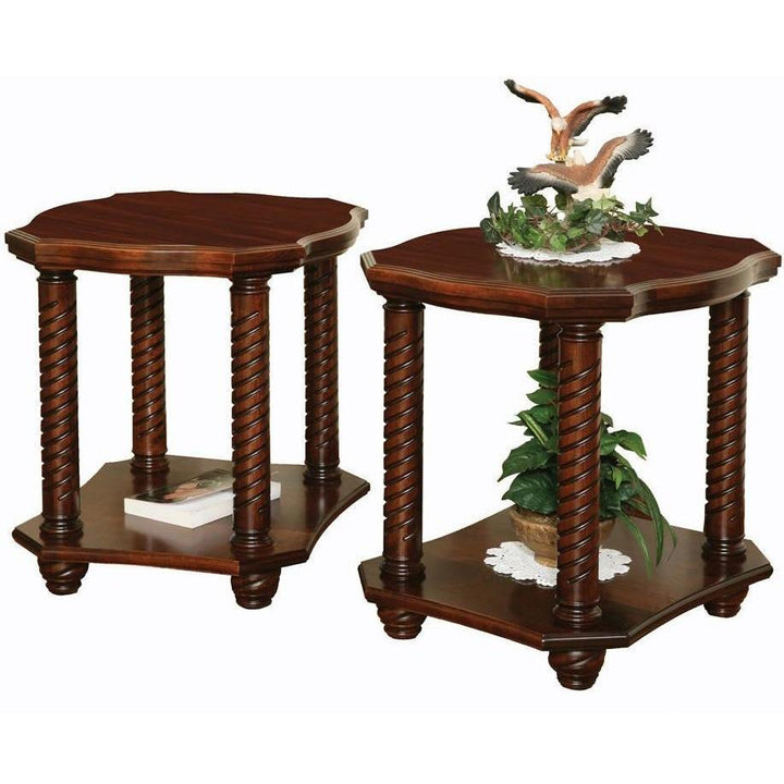 QW Amish Lexington Entertainment End Table