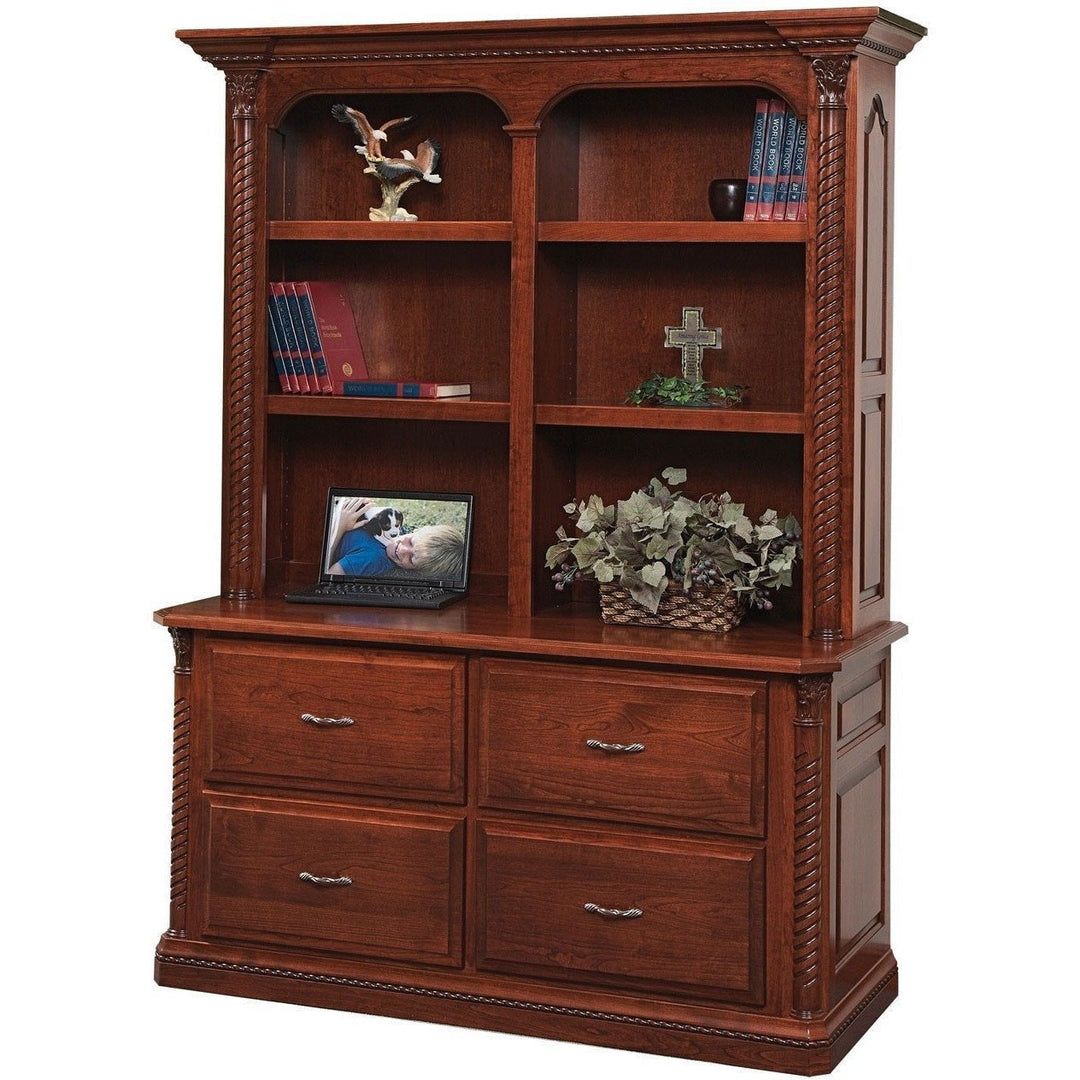 QW Amish Lexington Office Double Lateral File & Bookshelf