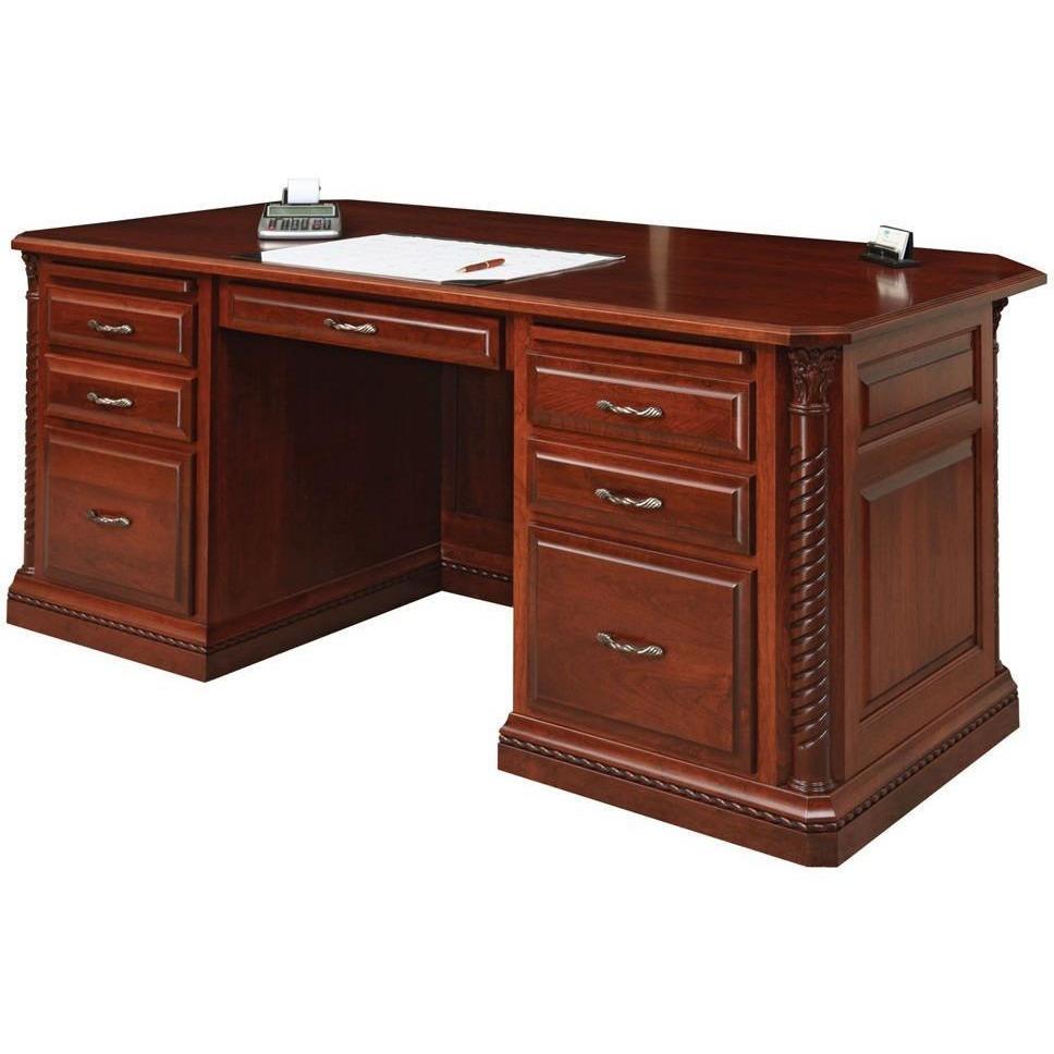 QW Amish Lexington Office Executive Desk