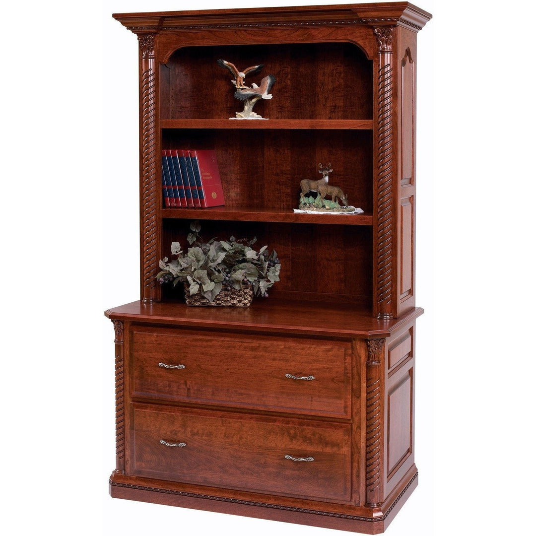 QW Amish Lexington Office Lateral File & Bookshelf