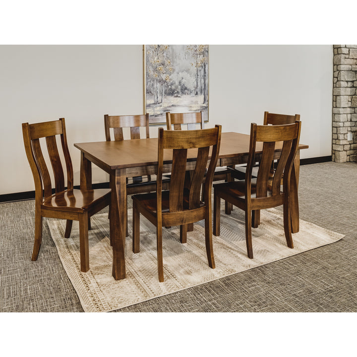 QW Amish Lexington Twist Leg 7pc Dining Set