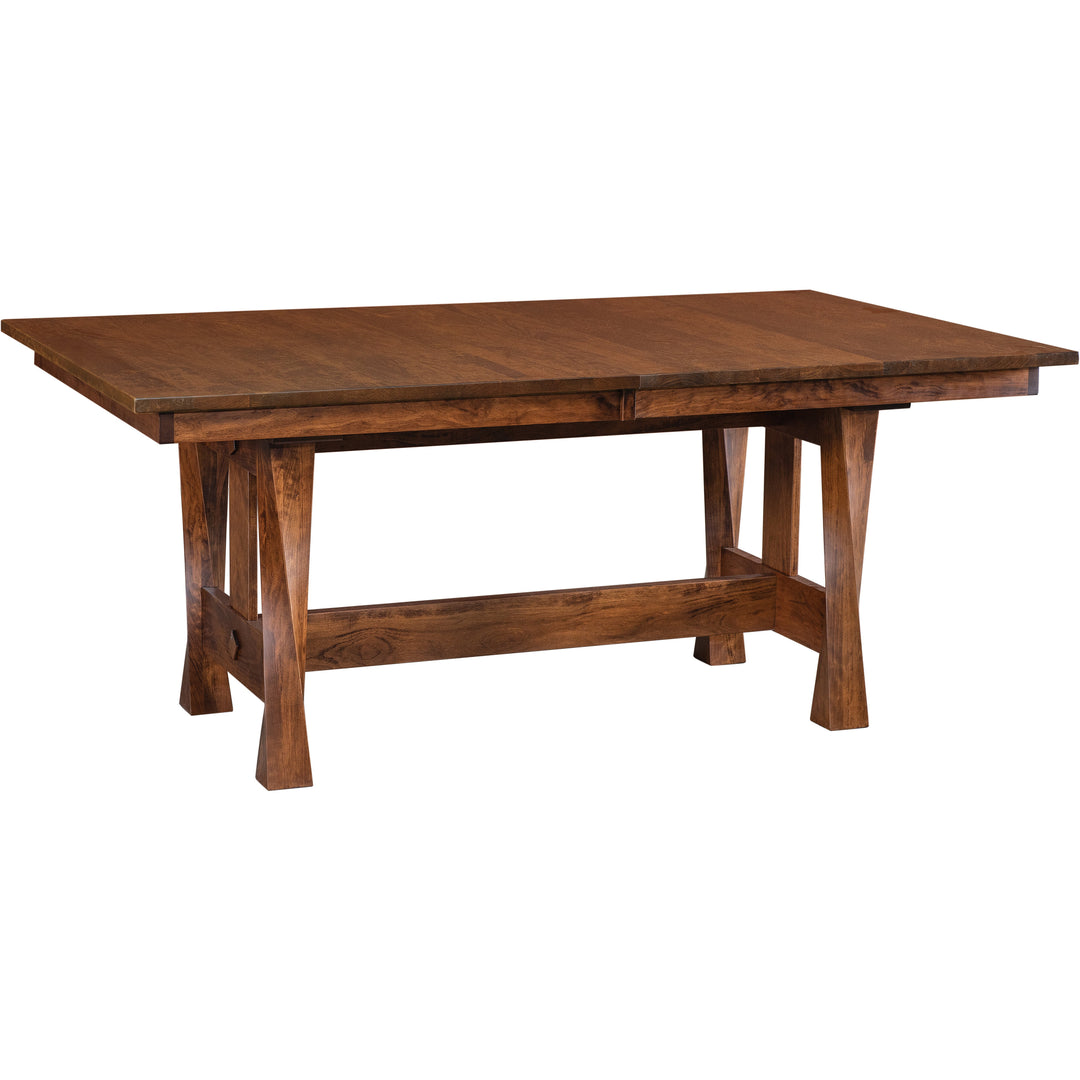 QW Amish Lexington Twist Trestle Table