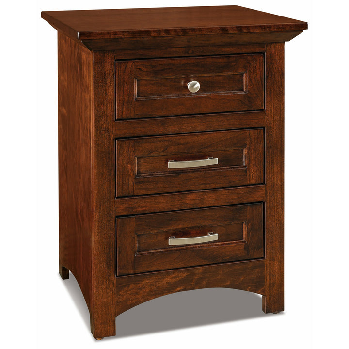 QW Amish Lincoln 3 Drawer Nightstand