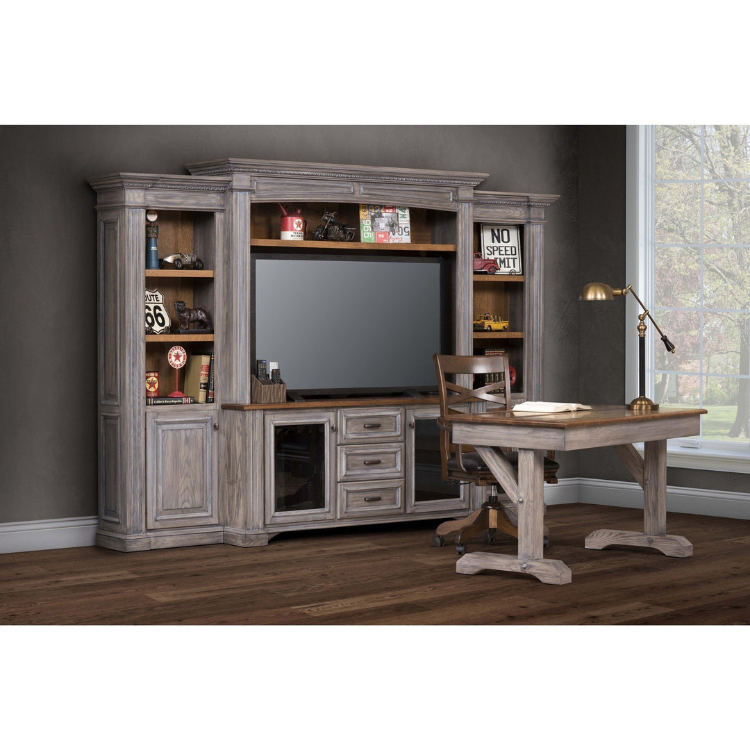 QW Amish Lincoln Entertainment 125" Wall Unit