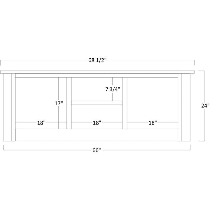 QW Amish Lincoln Entertainment TV Stand