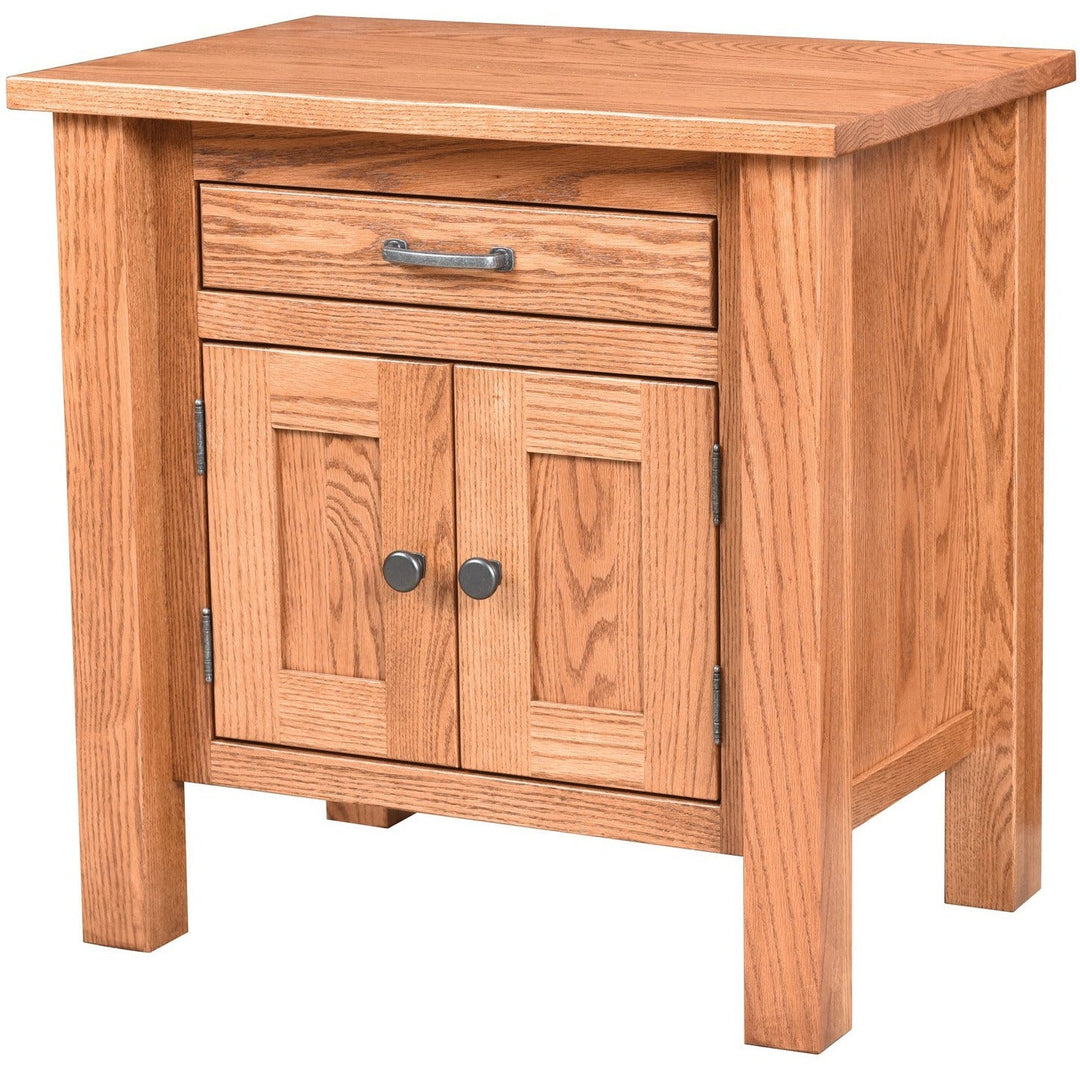 QW Amish Lindholt 1 Drawer, 2 Door Nightstand