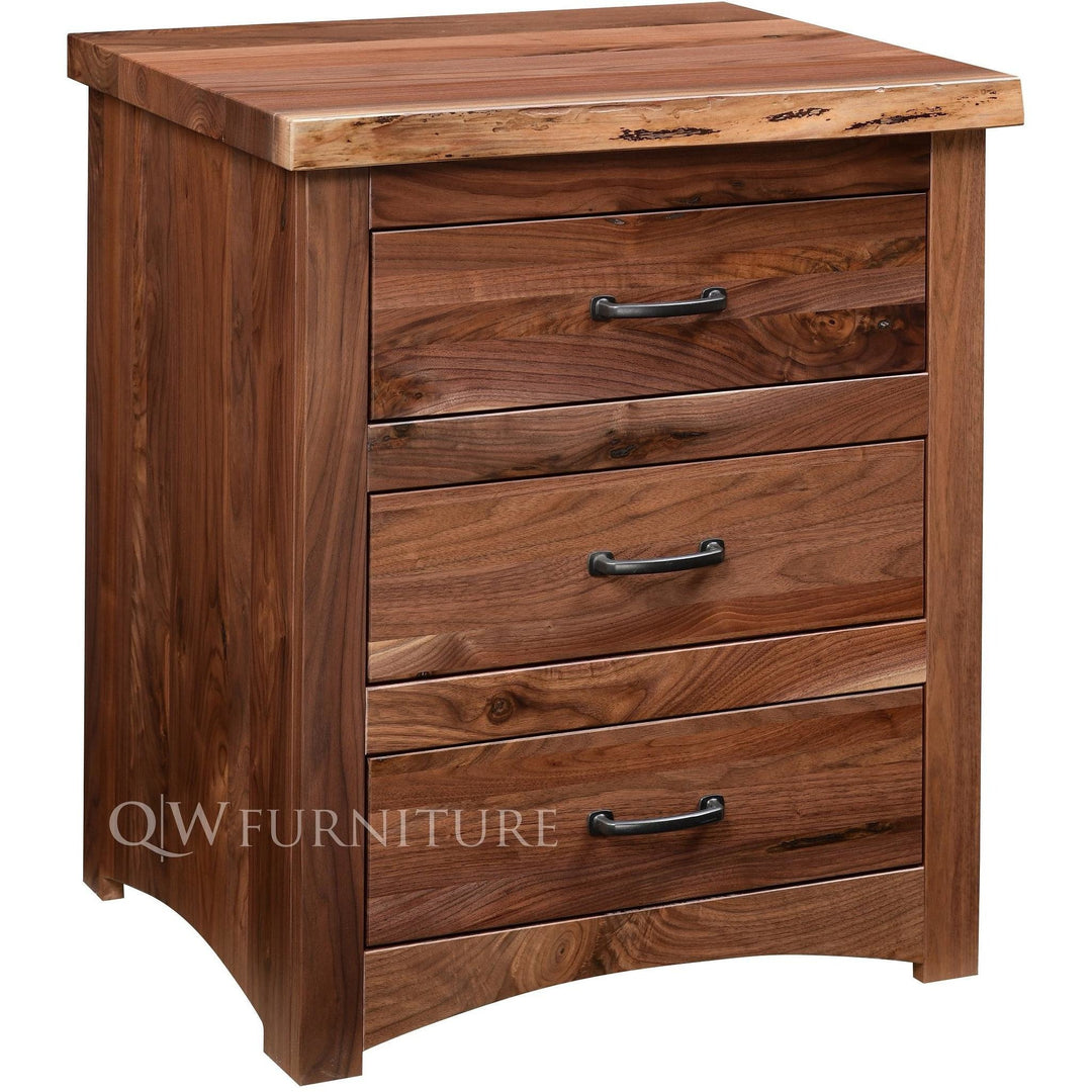 QW Amish Live Edge Nightstand