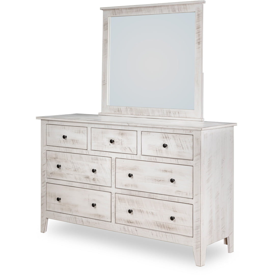 QW Amish Livingston Low Dresser & Optional Mirror