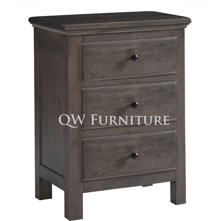 QW Amish Lodge 3 Drawer Nightstand - 24"W