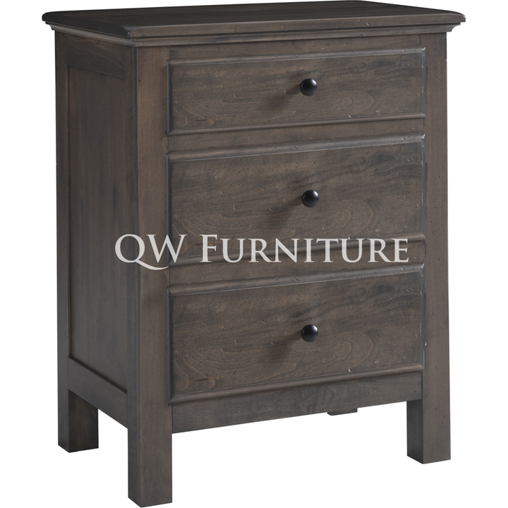 QW Amish Lodge 3 Drawer Nightstand - 28"W