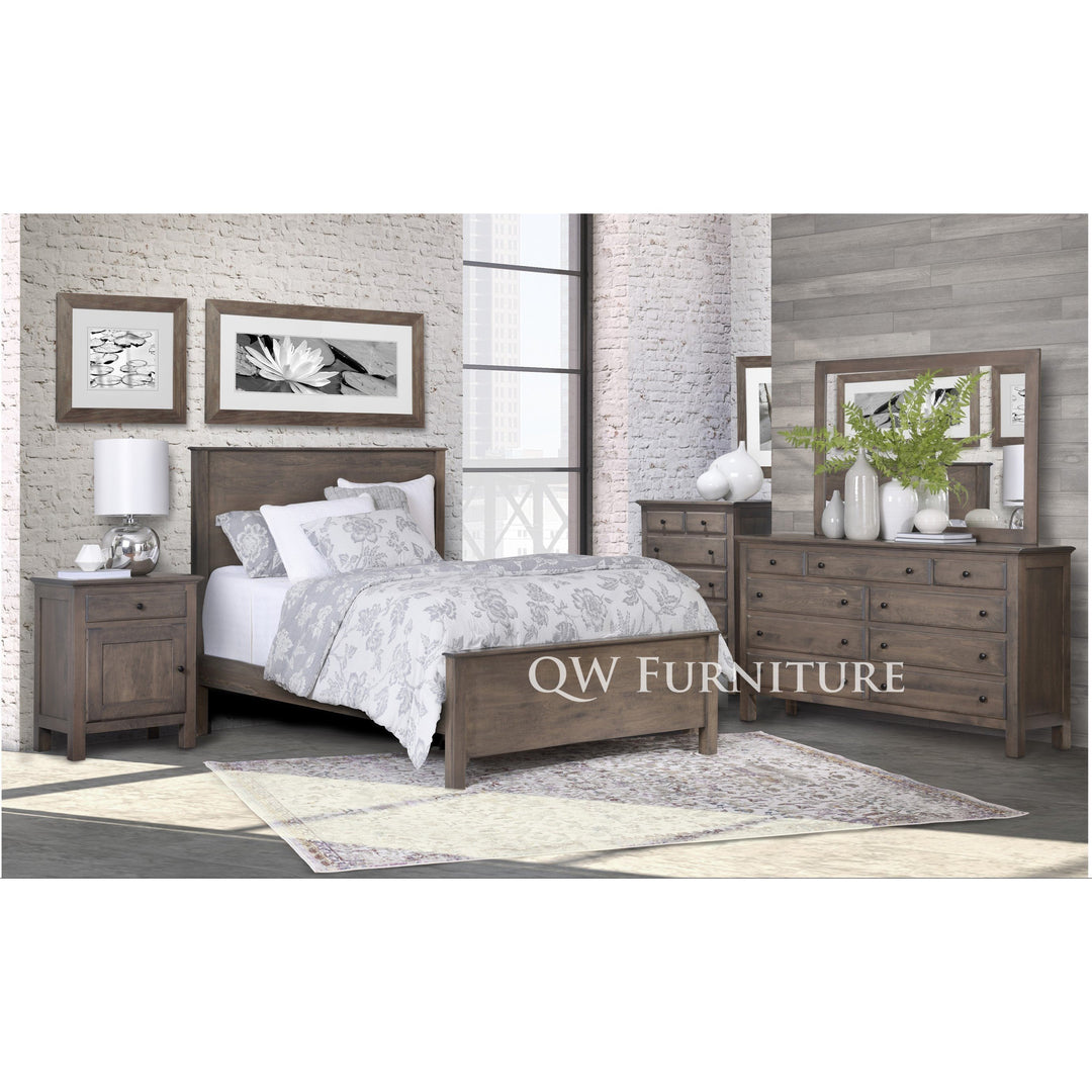 QW Amish Lodge Slab Bed