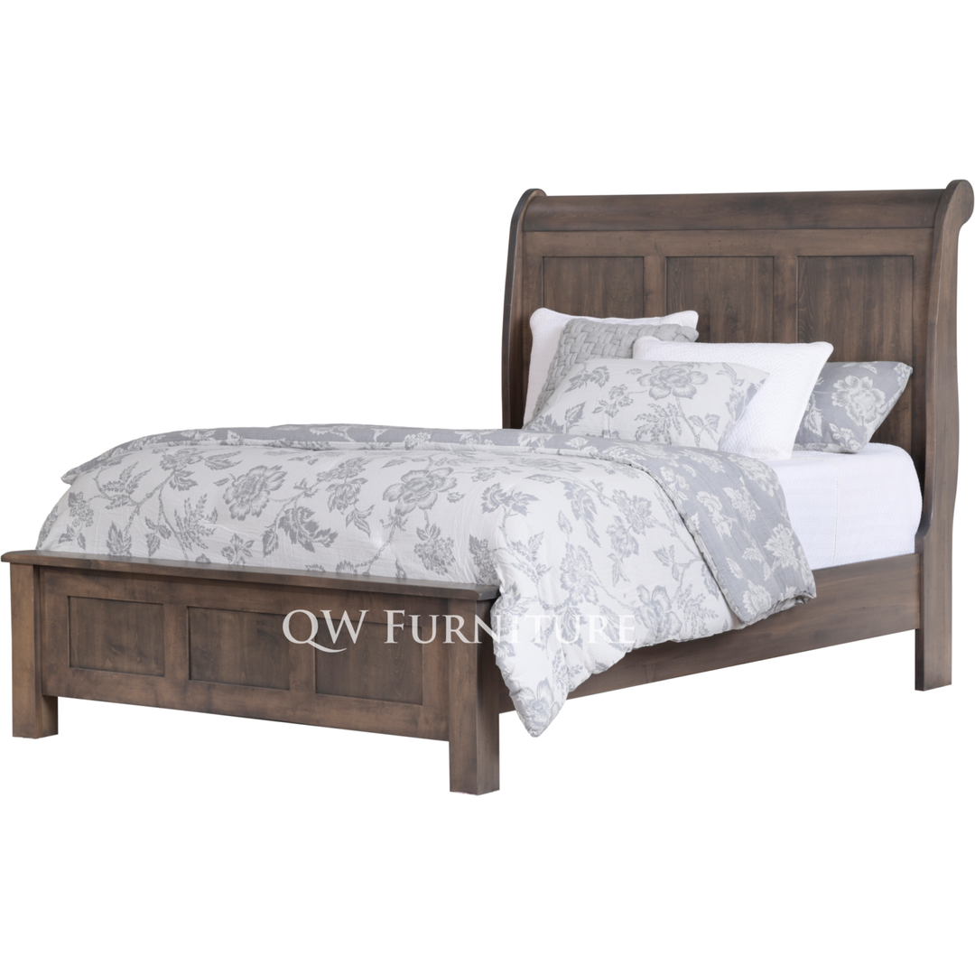 QW Amish Lodge Sleigh Bed