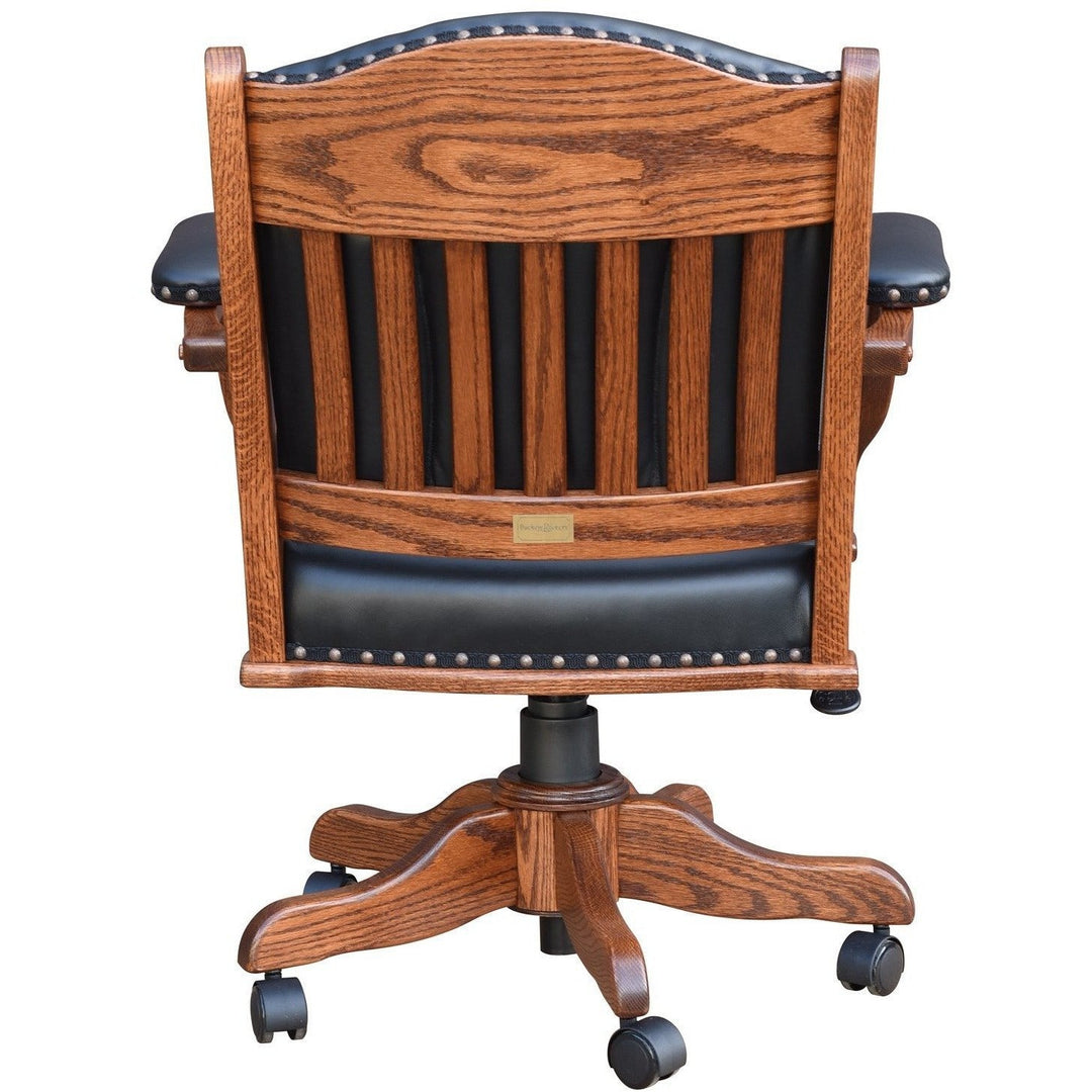 QW Amish Low Back Desk Chair (with gas lift) BUPE-DWIC-L56