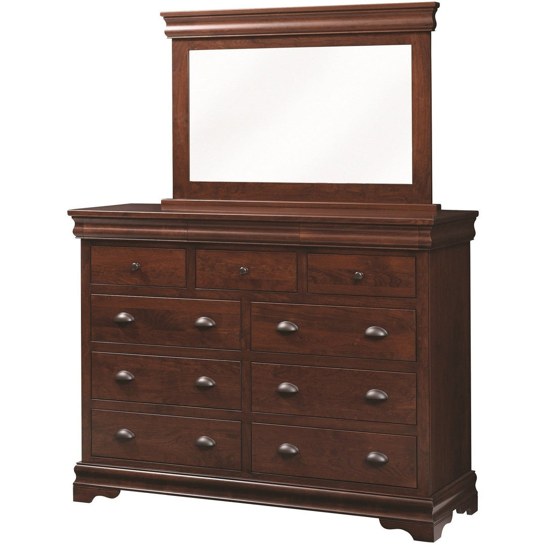 QW Amish Luxembourg Dresser & Mirror TOPY-6106-6121