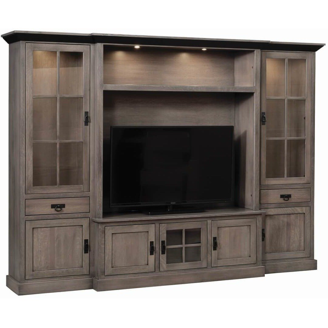 QW Amish Lynwood Wall Unit SPLC-SC-54W LYNWOOD