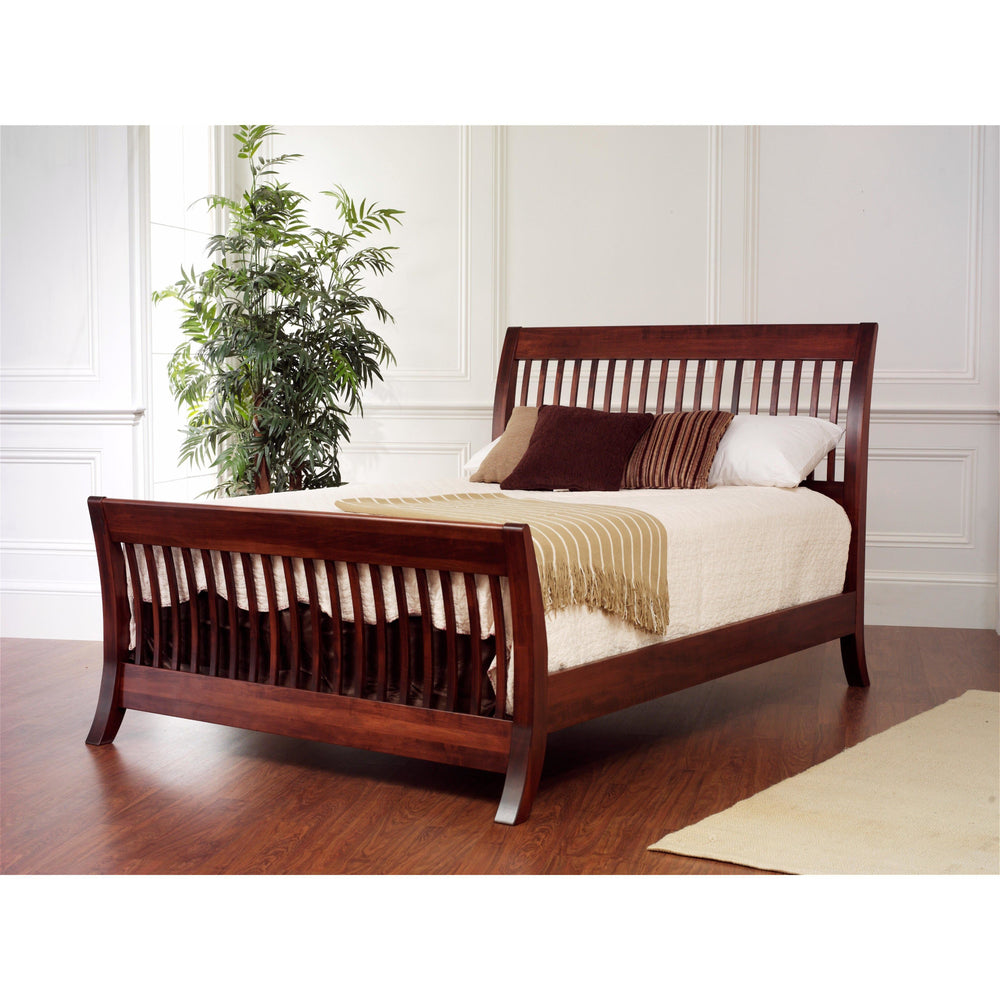 QW Amish Manhattan Slat Sleigh Bed VSLE-MANHATTANSLATSLEIGH