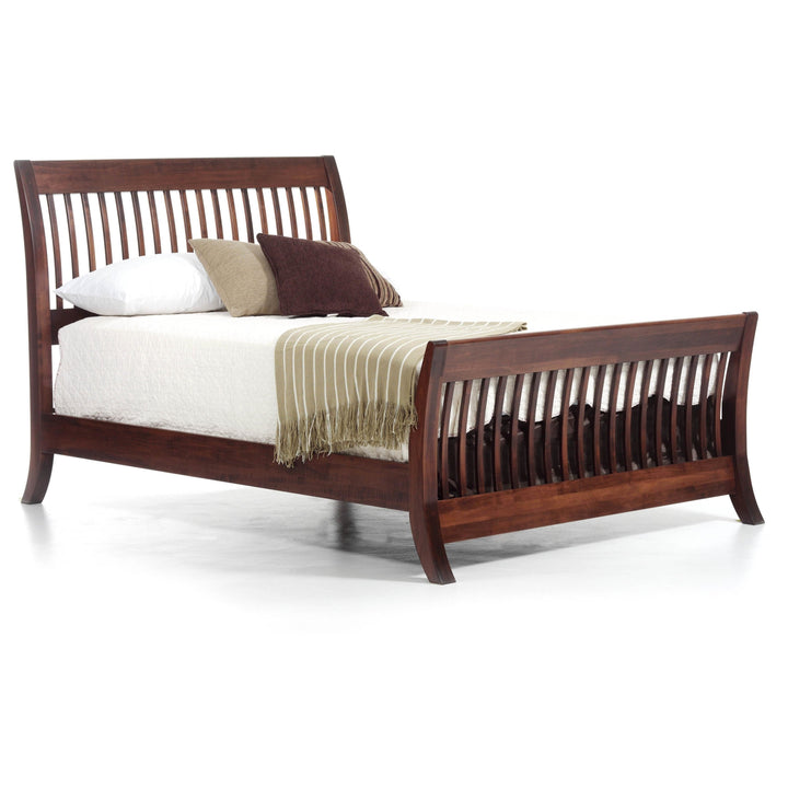 QW Amish Manhattan Slat Sleigh Bed VSLE-MANHATTANSLATSLEIGH