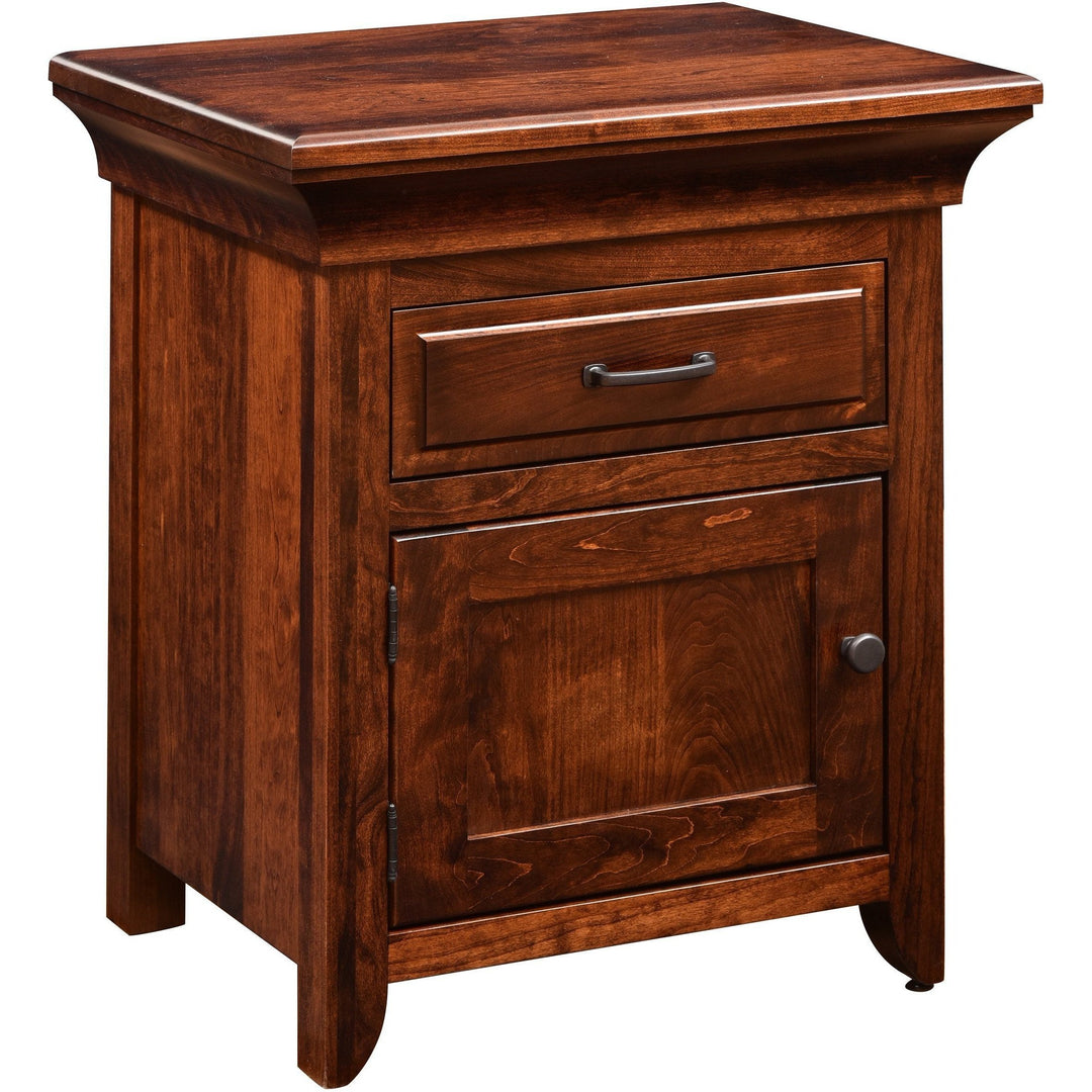 QW Amish Marcella 1 Drawer & 1 Door Nightstand