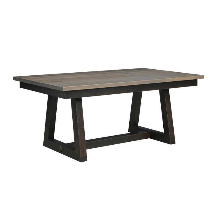 QW Amish Marlow Reclaimed Barnwood Trestle Table