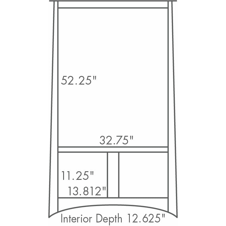 QW Amish McCoy Enclosed Bookcase