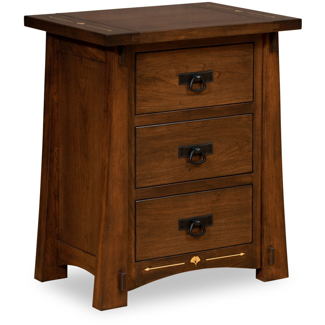 QW Amish Mesa 3 Drawer Nightstand