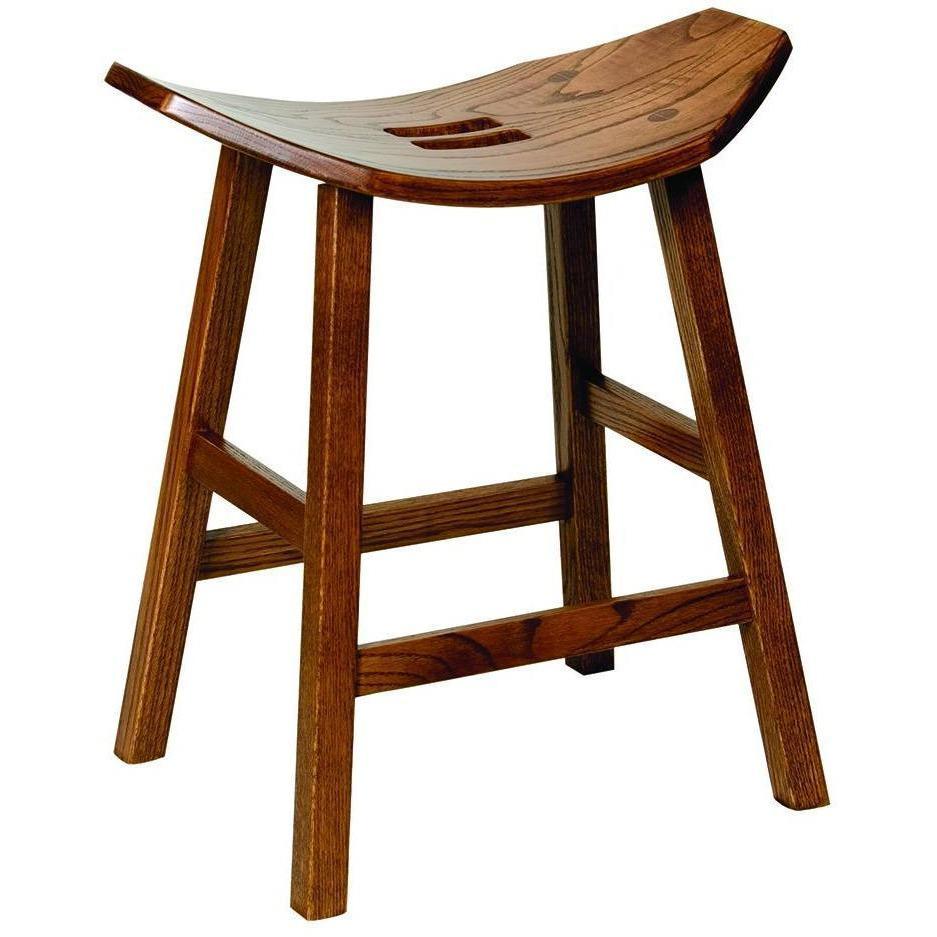 QW Amish Mission Saddle Stool OGYA-3