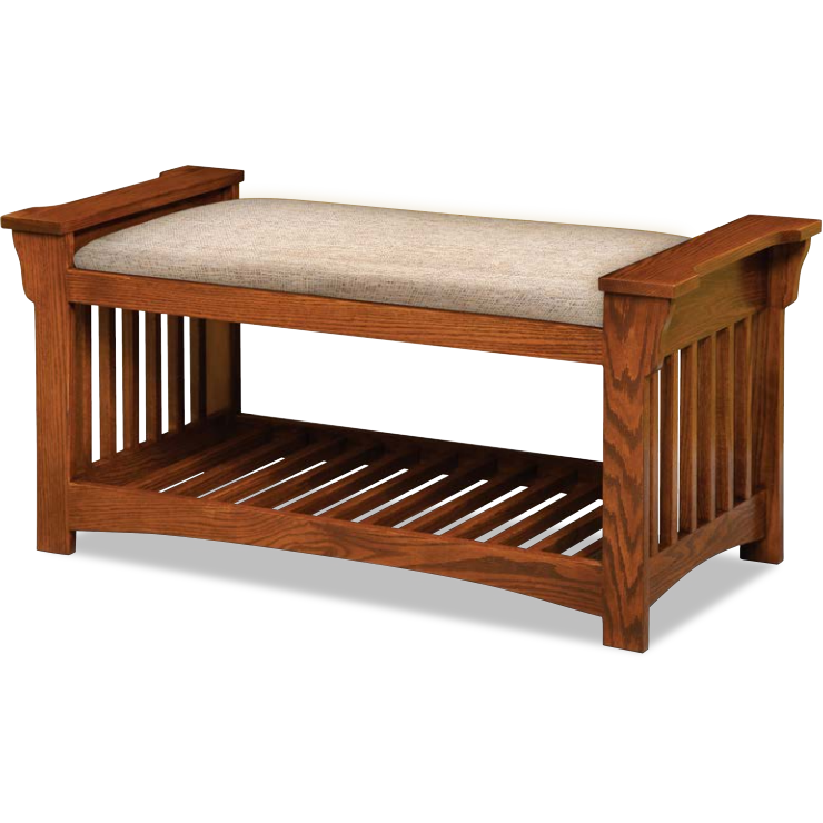 QW Amish Mission Slat Bench